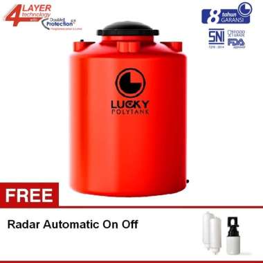 Tangki air / Tandon / Toren Lucky Polytank 1100 Liter - LS 110 orange