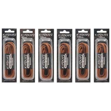 KipzKapz WS58 Tali Sepatu Lilin / Waxed Cotton Round Shoelace [4mm] 60 cm BROWN