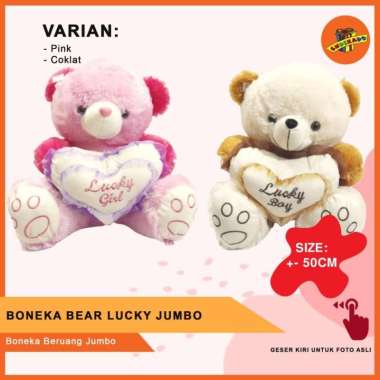 MAKASSAR! BONEKA BEAR LUCKY JUMBO - Boneka Beruang Jumbo