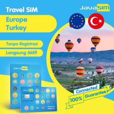 JavaSIM SIM Card Eropa Turki | Europe Turkey SIM 1GB/Day 30 Hari
