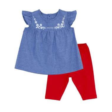 Torio Vintage Outwear Set - Setelan Bayi Perempuan 3-6 bulan