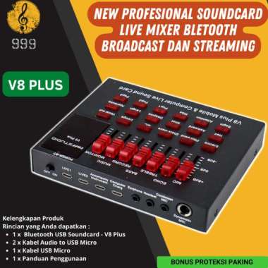 Soundcard Murah Terbaik Untuk Recording Soundcard v8 plus USB