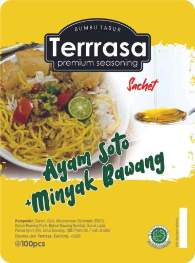 bumbu powder instan sachet + minyak AYAM SOTO
