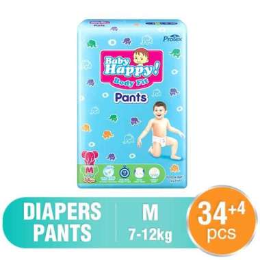 Promo Harga Baby Happy Body Fit Pants M34 34 pcs - Blibli