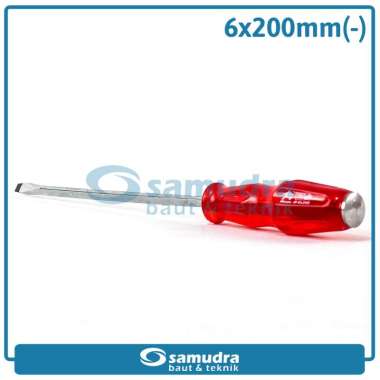 BISON OBENG TEMBUS 8 INCH MINUS 200 KETOK GO THRU IMPACT SCREWDRIVER