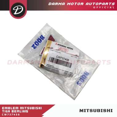 EMBLEM MITSUBISHI TIGA BERLIAN DEPAN BELAKANG KUDA GRANDIA DIAMOND CW737456 ASLI