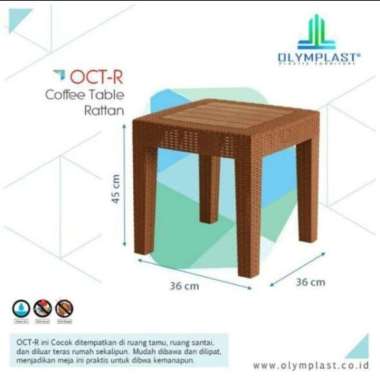 Meja Kursi Santai Teras Taman Pendek Motif Plastik meja