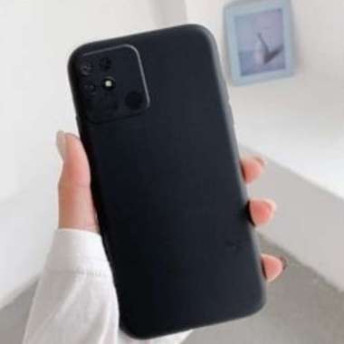 Soft Case Xiaomi Redmi 10C Silikon Slim Matte Silikon Sandstone Hitam