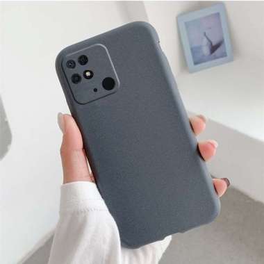 Soft Case Xiaomi Redmi 10C Silikon Slim Matte Silikon Sandstone Abu-abu