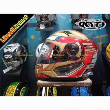 Kyt Helm K2 Rider Iron Man Double Visor I Kyt K2R - Kyt Full Face L