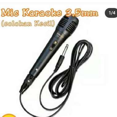 Microphone Kabel Karaoke 3.5mm-Mic Karaoke Colokan Kecil