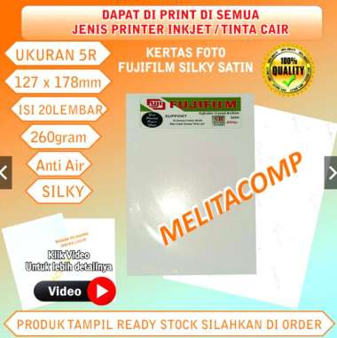 Kertas foto Fujifilm silky satin 5R photo paper