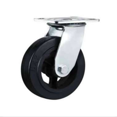 Roda Caster / Troli / Troly Karet 8 Inch Heavy Duty Hidup ( Putar ) Subaru Indonesia