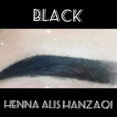 Henna alis Henna brow HanzaQi super premium henna saja Hitam