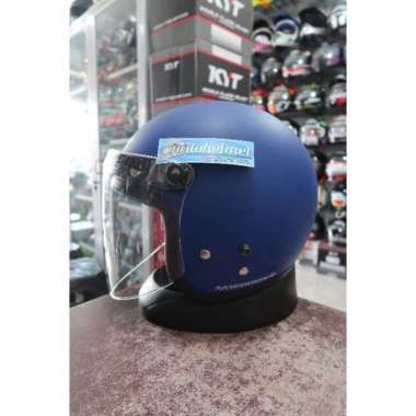 Cargloss Police Blue Matt Oroginal Flat Visor Snail Original XL Flat Snail Clear