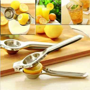 Alat Peras Jeruk - Perasan Lemon - Pemeras Jeruk Stainless Steel silver