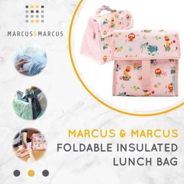 MARCUS & MARCUS FOLDABLE INSULATED LUNCH BOX PINK