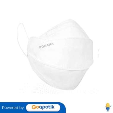 POKANA DUCKBILL MEDICAL MASK LIGHT COLOUR PURE WHITE BOX 25 PCS