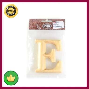 Huruf Rumah E Kayu 10 Cm Multicolor