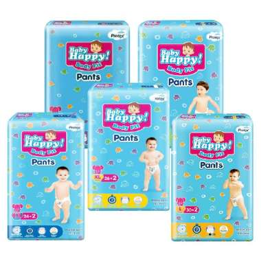 Pampers Diapers Popok Sekali Pakai Baby Happy Pants L30