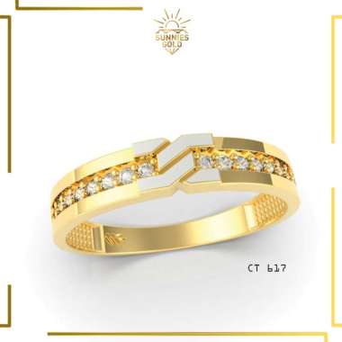 CINCIN WANITA EMAS ASLI KADAR 6K DAN KADAR 8K CINCIN EMAS BRAND TERNAMA SIMPEL MEWAH ELEGAN CT 617 K