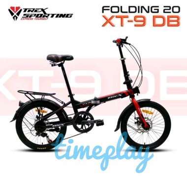 SEPEDA LIPAT 20 inch TREX XT 9 DB SHIMANO 7 SPEED DISC BRAKE FOLDING BIKE