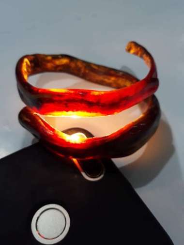 gelang AKAR BAHAR merah kristal hk 010 MERAH