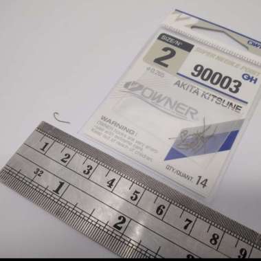 Kail Pancing Owner Akitakitsune Tanpa Lubang No 2 BB020020 silver