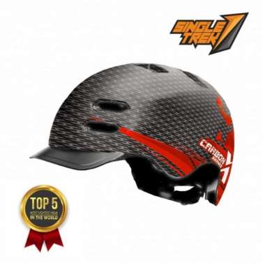 STR Carbon X Helm Batok Sepeda L Merah