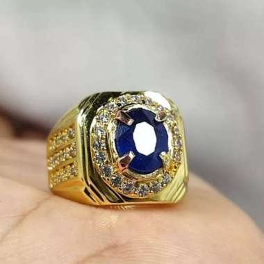 Cincin Blue Safir Original asli