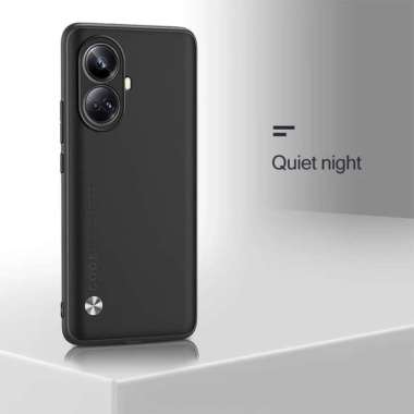 CASE REALME 10 PRO 10 PRO PLUS 5G PREMIUM VEGAN LEATHER REALME10PROPLUS Hitam