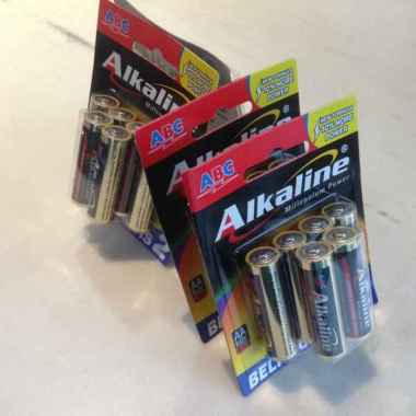 Baterai ABC Alkaline AA isi 6 hitam