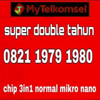 nomor cantik simpati 4G LTE super double tahun 1979 1980