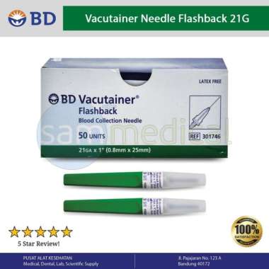 BD Vacutainer Needle Flashback - 21G
