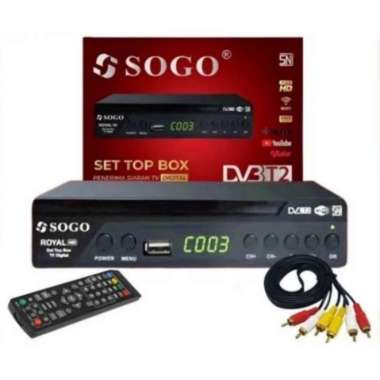 Set Top Box DVB-T2 Sogo Royal Receiver Siaran TV Digital HD STB-ORIGINAL