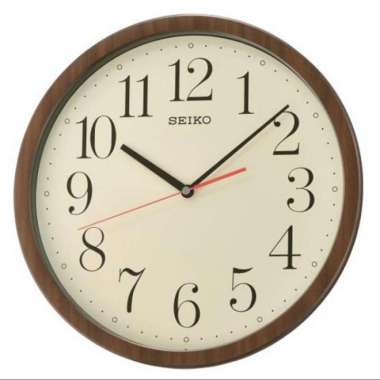 Jam Dinding SEIKO Japan QXA737 QXA737B Beige Brown Original Garansi Mesin 1 Tahun