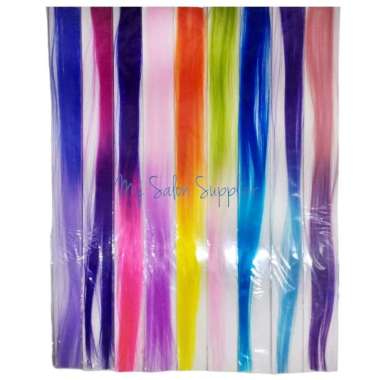 Hair Rambut Klip Sintetis 1 Klip 2 Warna BIRU TUA-BIRU MUDA