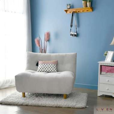 LIVIEN FURNITURE Sofa Ruang Tamu - Willow Single Sofa Sandaran Cloud - Sofa Minimalis - Sofa Santai 