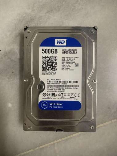 Hardisk pc Sata 500GB Wd Blue