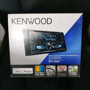Head unit kenwood dpx-3000u - double din kenwood dpx3000 - tape kenwod