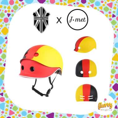 Cover Helm Sepeda Anak London Taxi x J-met Kids Helmet (Cover ONLY) Flag Germany