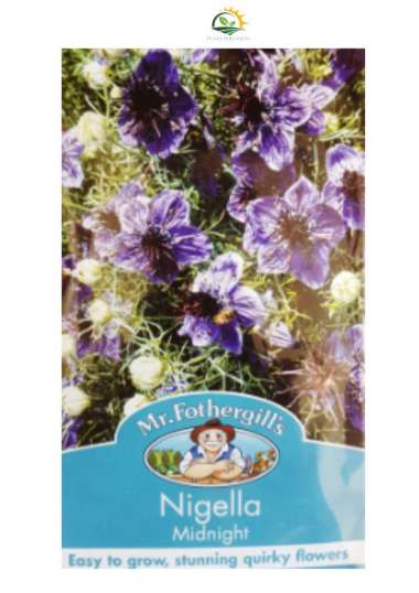 BENIH BUNGA NIGELLA MIDNIGHT PACK 10 BIJI bibit bunga tanaman hias import f1 Mr.Fothergill's