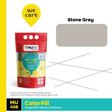 MU Weber MU-408 ColorFill Pengisi Nat Keramik 1Kg - Warna A Stone Grey JABODETABEKSER