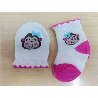 Sarung Tangan + Kaos Kaki Lipat BG Monkey Pita