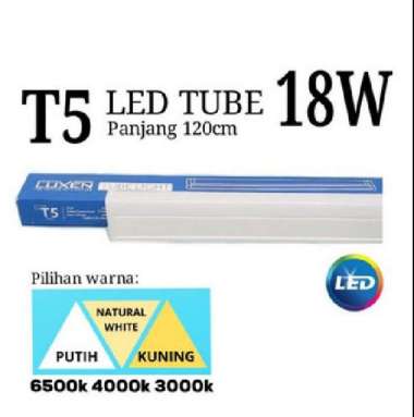 LAMPU T5 LED 18W 18 W WATT LUXEN 120 CM Putih