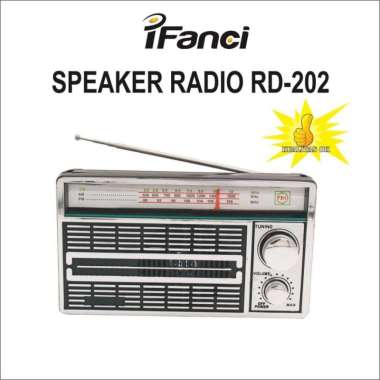 Radio Jadul Klasik AC/DC FM AM IFanci RD 202 BONUS BATERAI PAKAI BATERAI