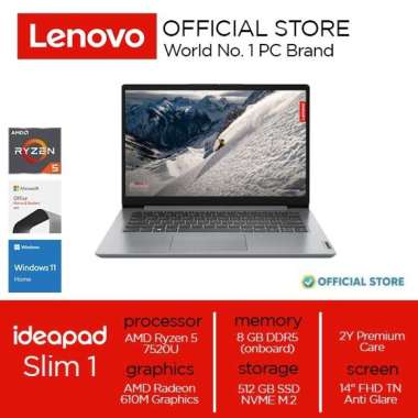 Jual Lenovo Ryzen 5 7520 Original Murah - Harga Diskon Agustus 