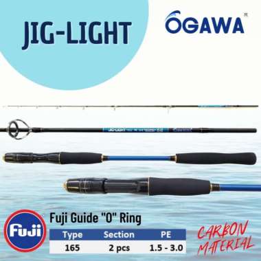 JORAN JIGGING OGAWA JIG LIGHT 165 PE 1.5-3 CARBON SOLID RING FUJI O - 150 165