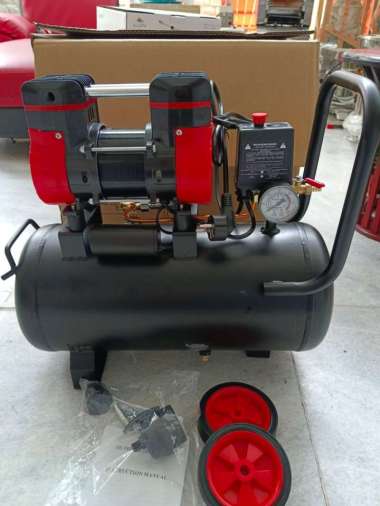 Kompresor Angin Oil-less Tanpa Oli 24Liter 1.3Hp 220v Air Compressor