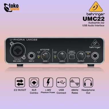 Behringer UMC22 U-Phoria 2x2 USB Audio Interface